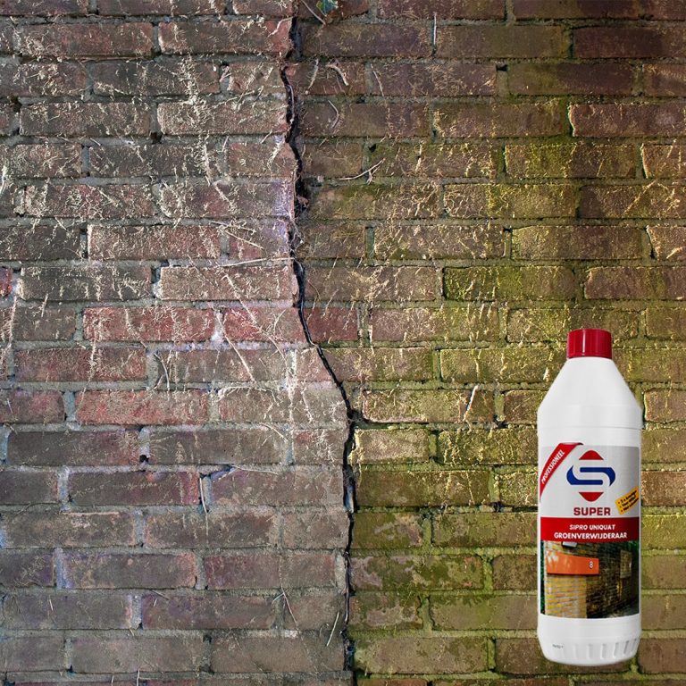 Groene aanslag gevel verwijderen