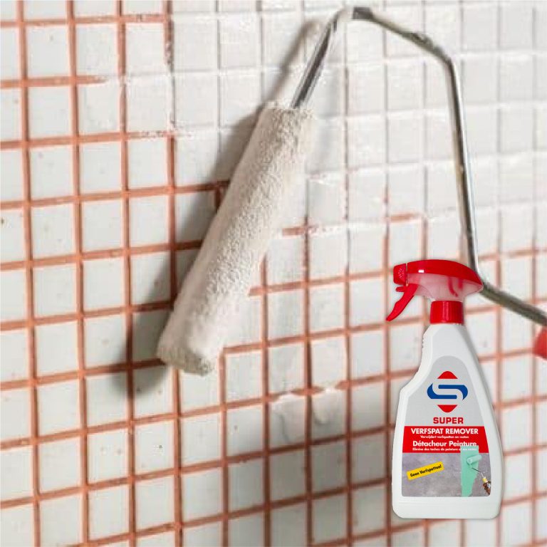 Removing paint from bathroom tiles