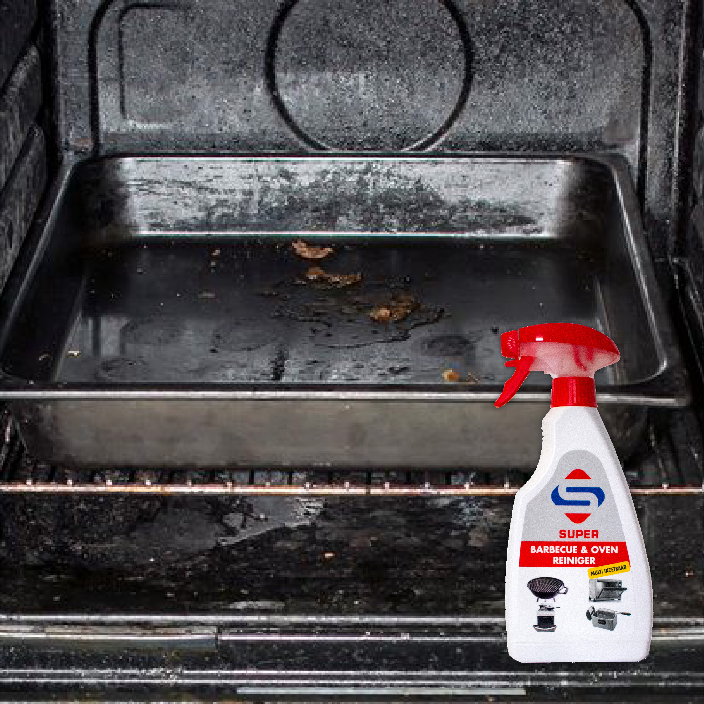 Zwarte aanslag oven schoonmaken