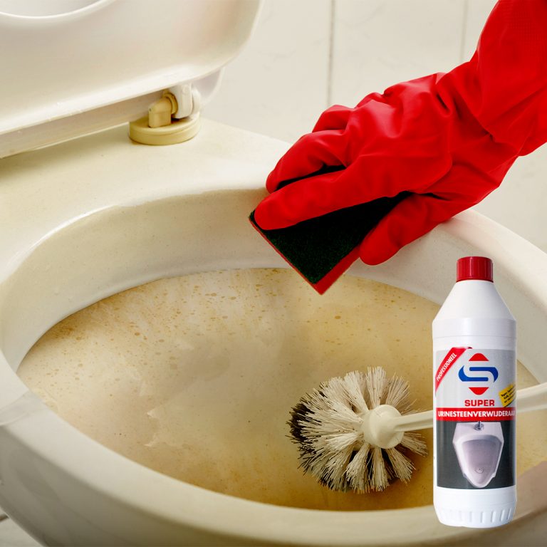 Urine stone removal from toilet