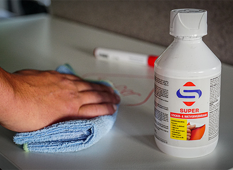 inkt verwijderen van vinyl