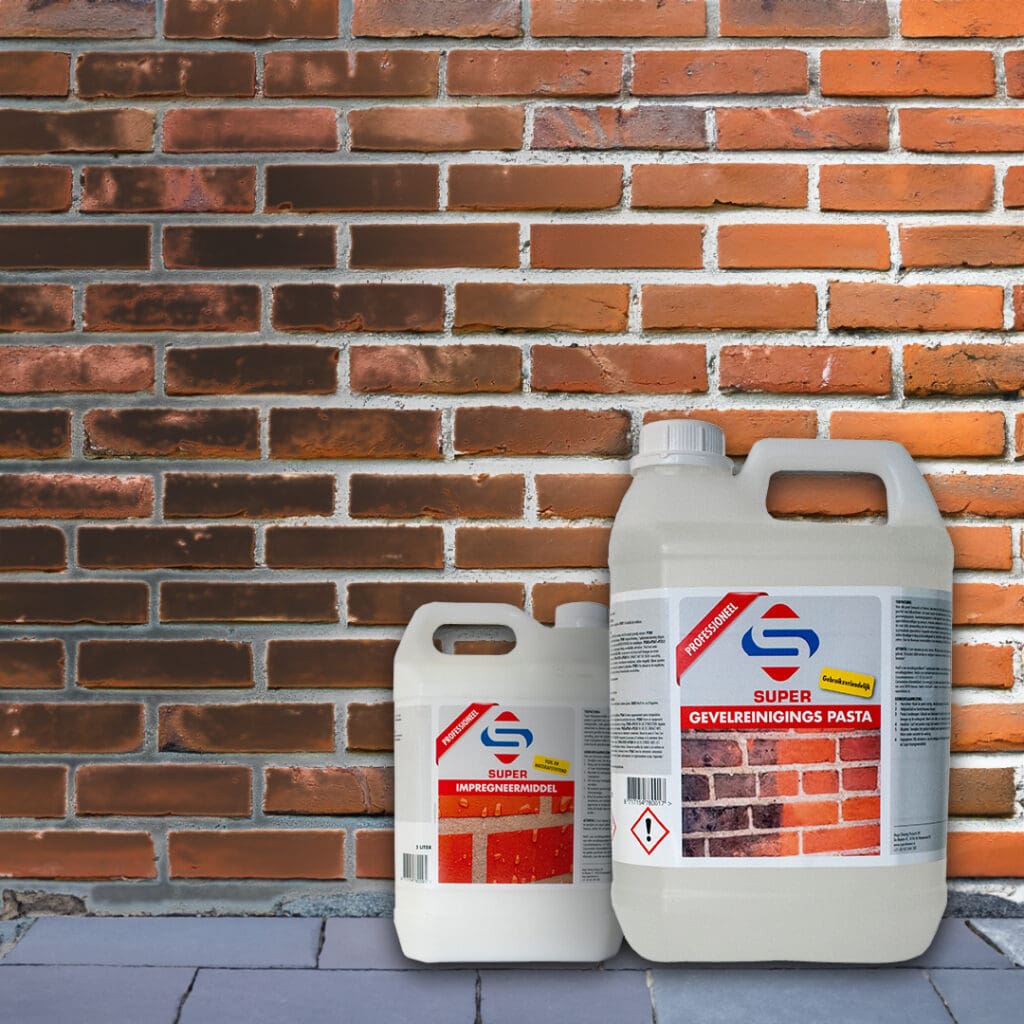 Step-by-step facade cleaning and impregnation